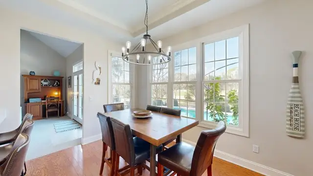 Dining area of this home in Palmetto Dunes