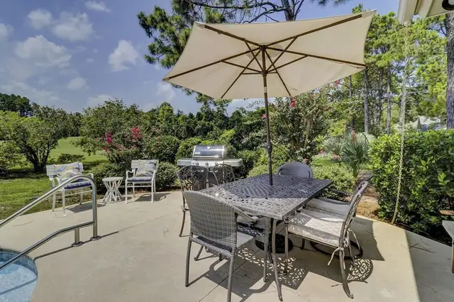 Balcony of this home in Palmetto Dunes