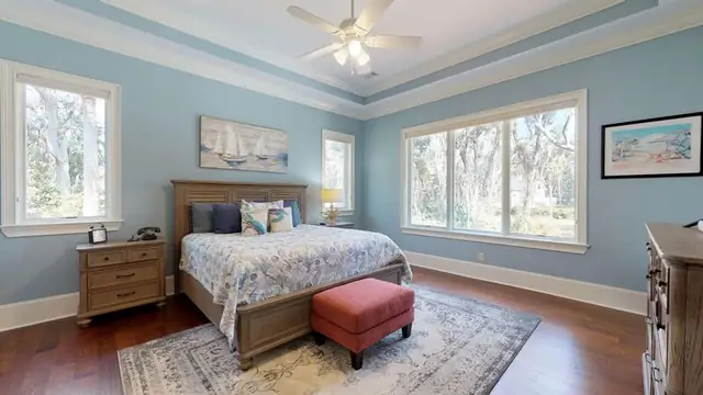 Bedroom of this home in Palmetto Dunes