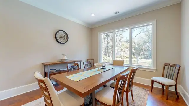 Dining area of this home in Palmetto Dunes