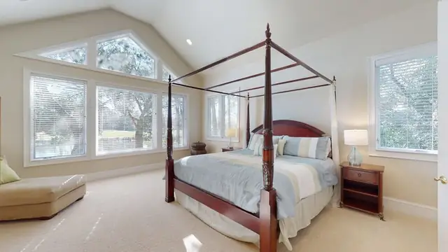 Bedroom of this home in Palmetto Dunes