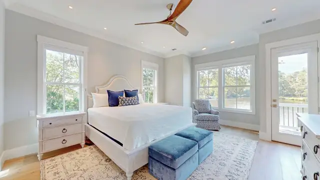 Bedroom of this home in Palmetto Dunes
