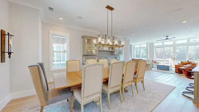 Dining area of this home in Palmetto Dunes