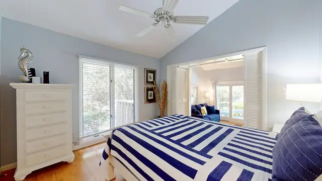 Bedroom of this home in Palmetto Dunes