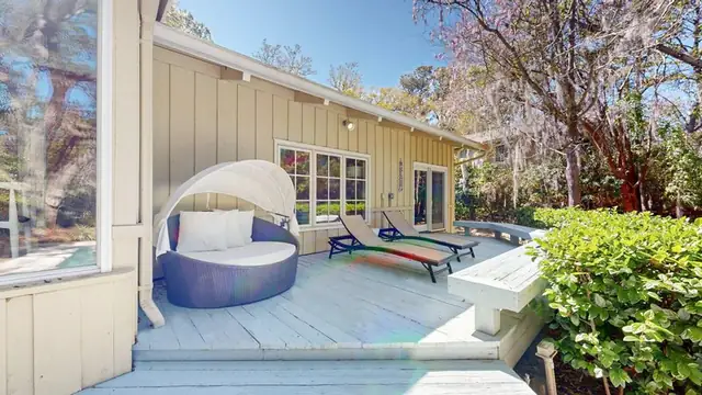 Balcony of this home in Palmetto Dunes