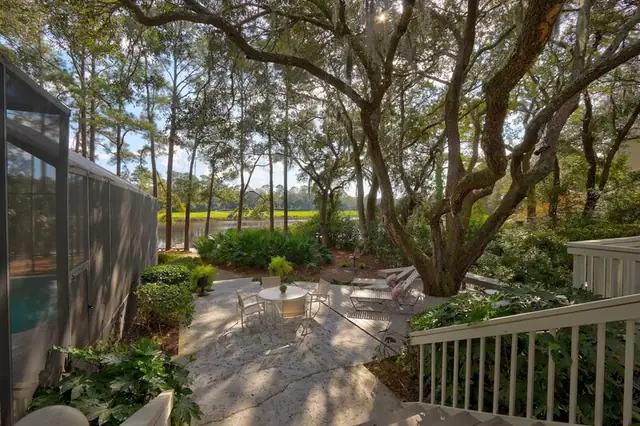 Balcony of this home in Palmetto Dunes