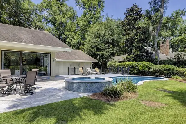 Pool of this home in Palmetto Dunes
