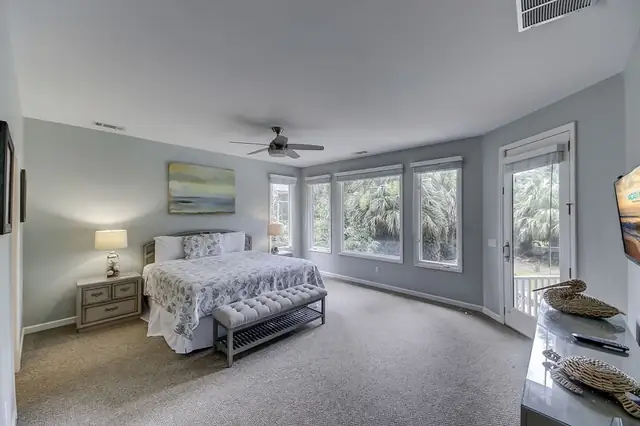 Bedroom of this home in Palmetto Dunes