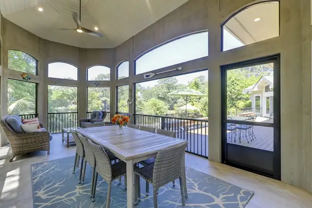 Balcony of this home in Palmetto Dunes