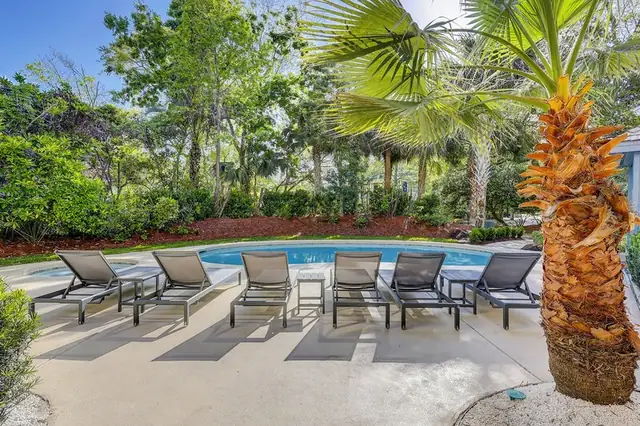 Pool of this home in Palmetto Dunes