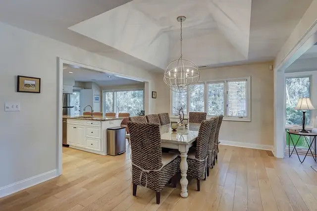 Dining area of this home in Palmetto Dunes