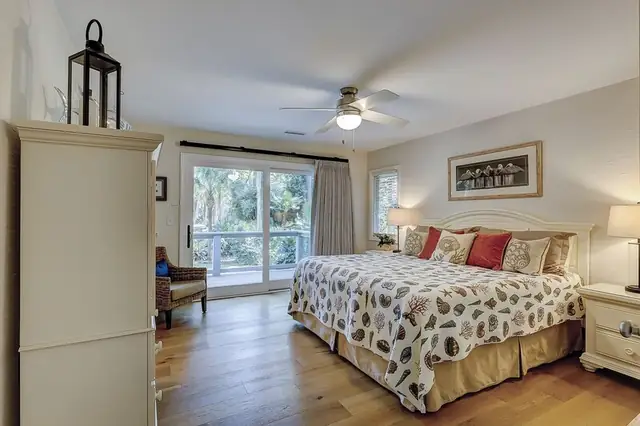 Bedroom of this home in Palmetto Dunes