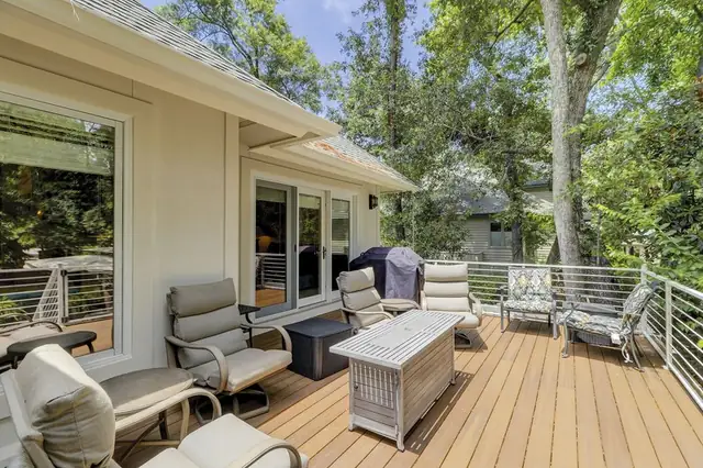 Balcony of this home in Palmetto Dunes
