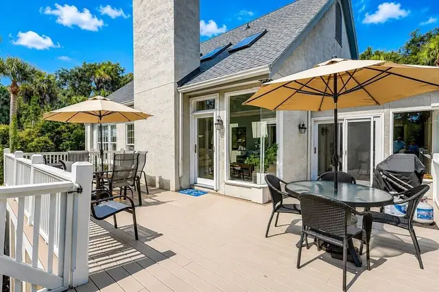 Balcony of this home in Palmetto Dunes