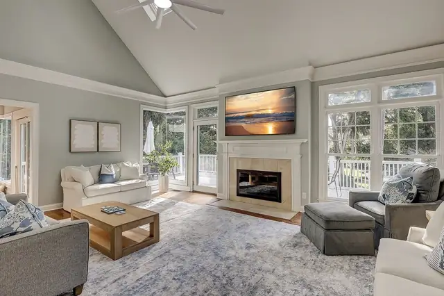 Living room of this home in Palmetto Dunes
