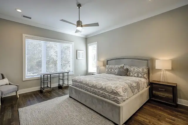 Bedroom of this home in Palmetto Dunes