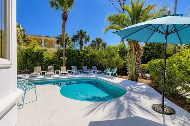 Pool of this home in Palmetto Dunes