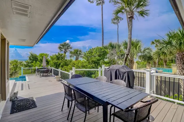 Balcony of this home in Palmetto Dunes