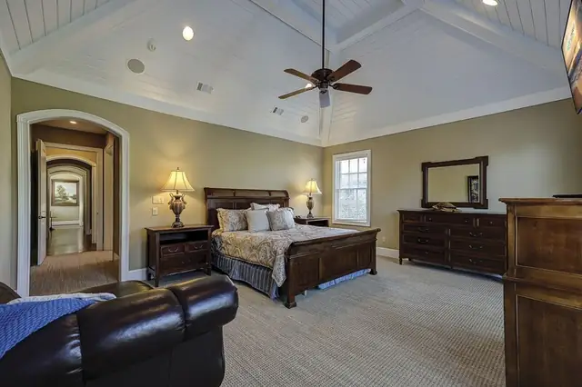 Bedroom of this home in Palmetto Dunes