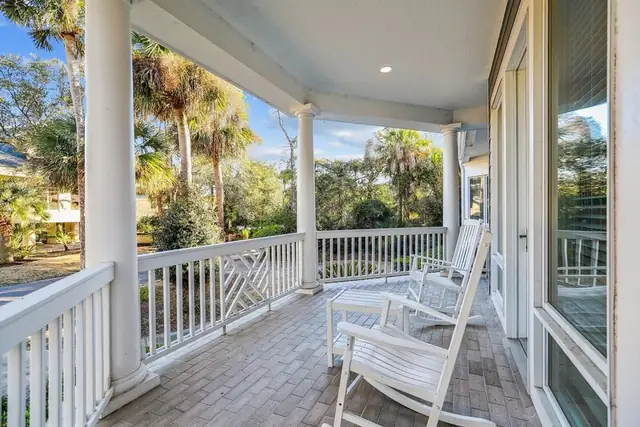 Balcony of this home in Palmetto Dunes