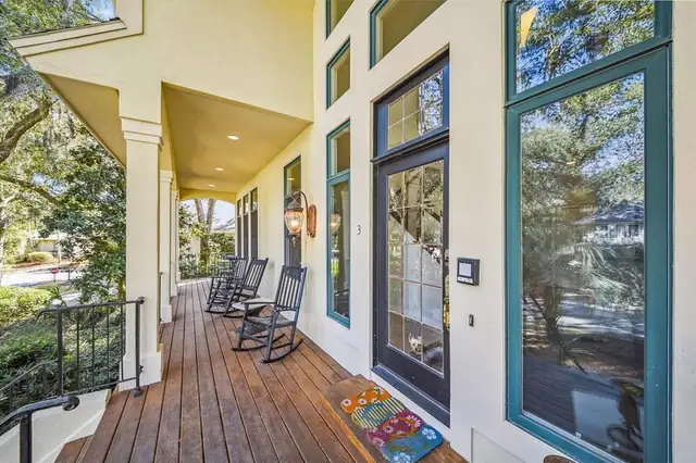 Balcony of this home in Palmetto Dunes