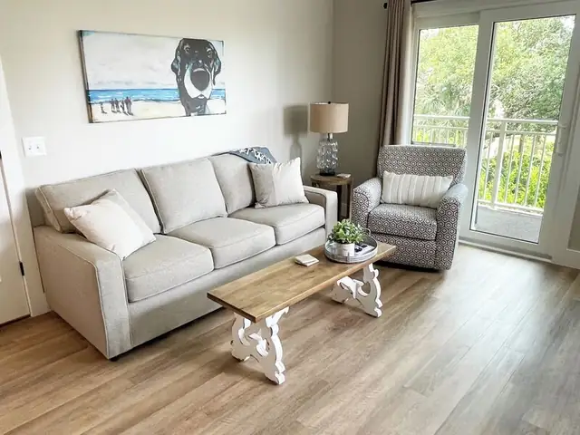 Living room at Carolina Beach Club 225