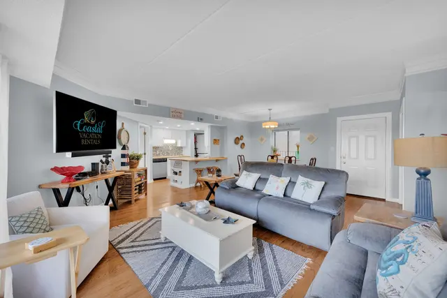 Living room at Forest Beach Villas 301