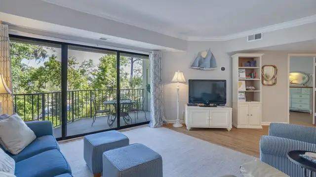 Living room at Forest Beach Villas 201