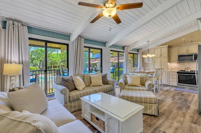 Living room at Hilton Head Beach Villas 17