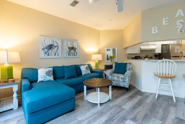 Living room at Ocean Breeze 48