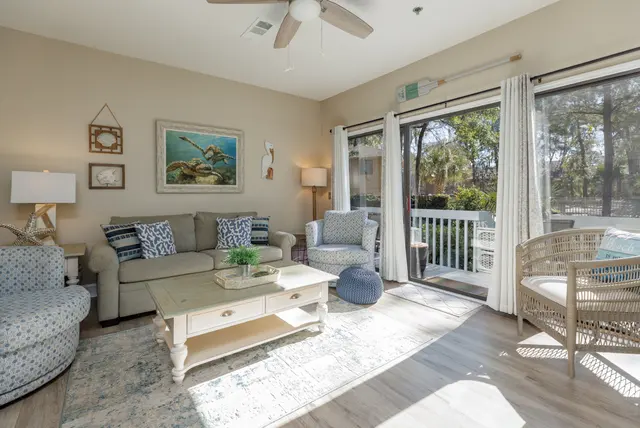 Living room at Ocean Breeze 82