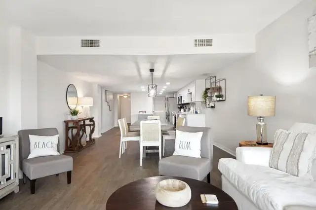 Living room at Ocean One Villas 321