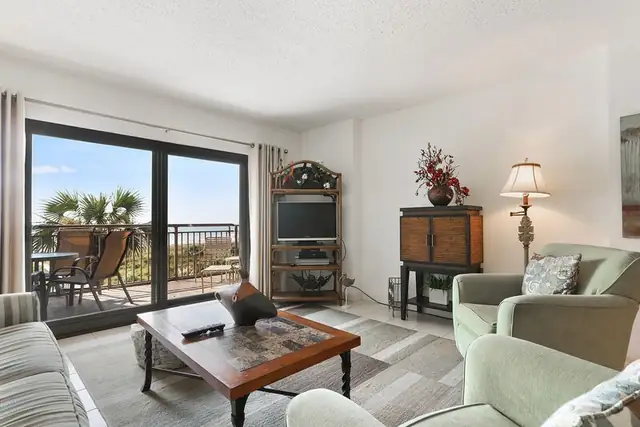Living room at Ocean One Villas 409