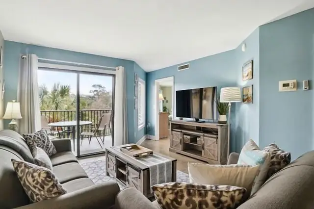 Living room at Ocean Walk Villas 404