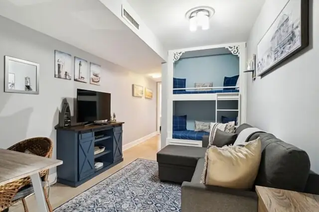 Living room at Ocean Walk Villas 404