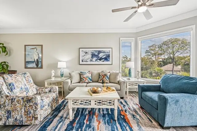 Living room at SeaCrest 2307