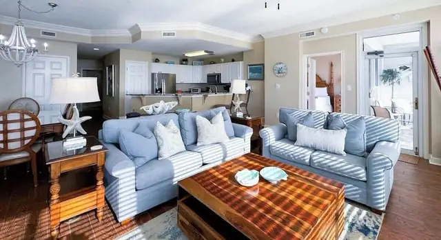 Living room at SeaCrest 3101