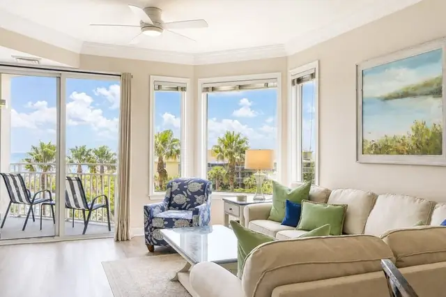 Living room at SeaCrest 2408