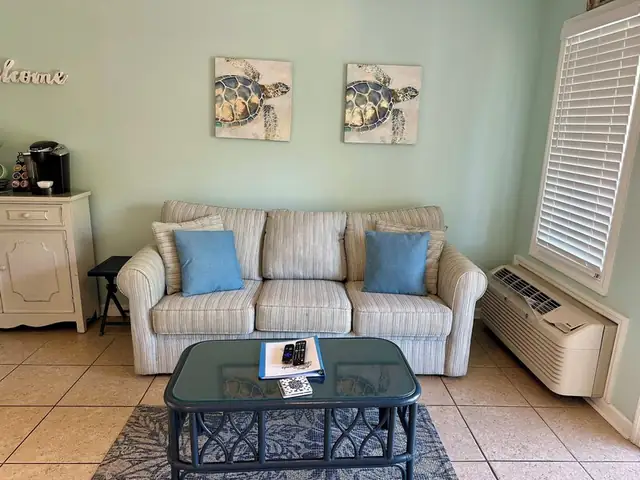 Living room at Seaside Villas 138