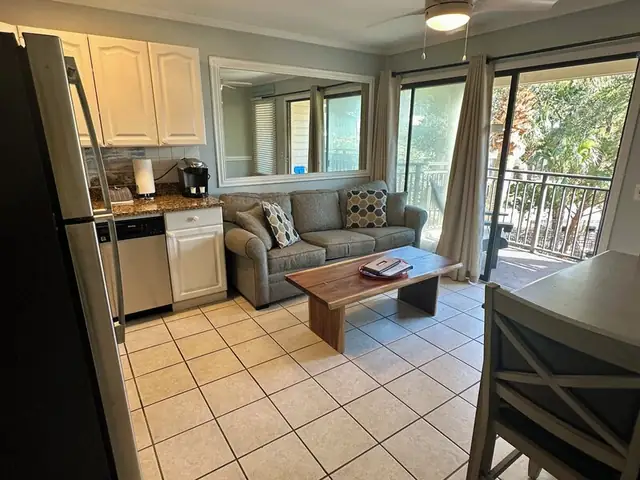 Living room at Seaside Villas 249