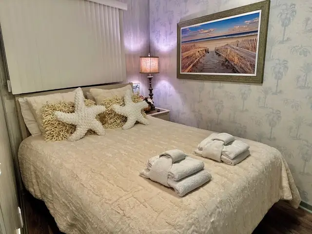 Bedroom at Seaside Villas 355