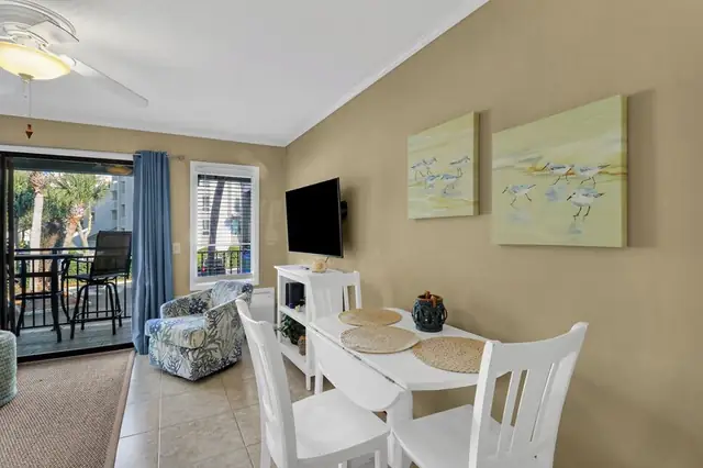 Living room at Seaside Villas 116