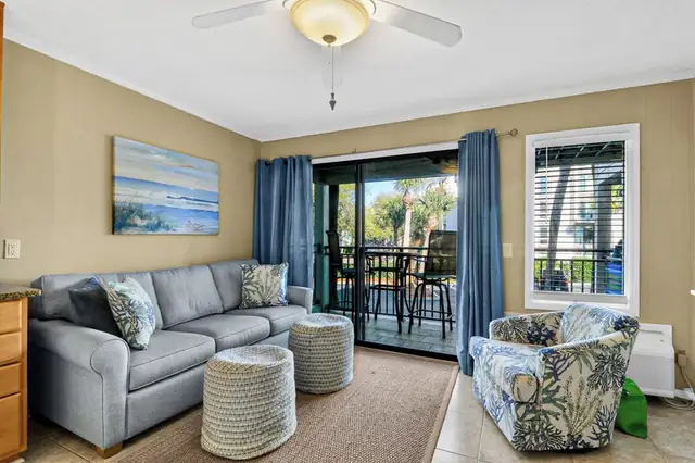 Living room at Seaside Villas 116