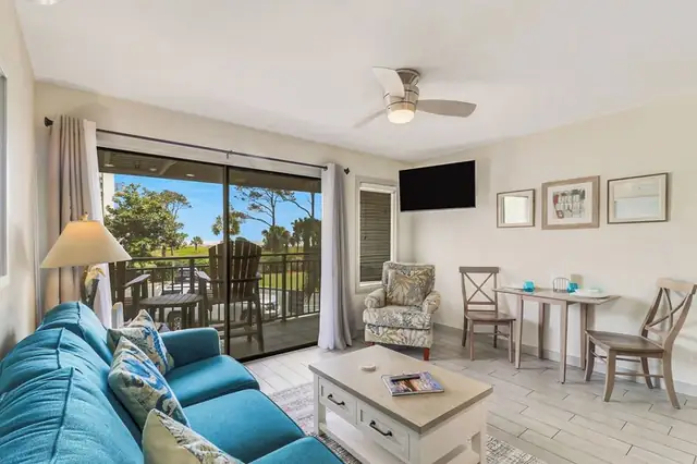 Living room at Seaside Villas 120