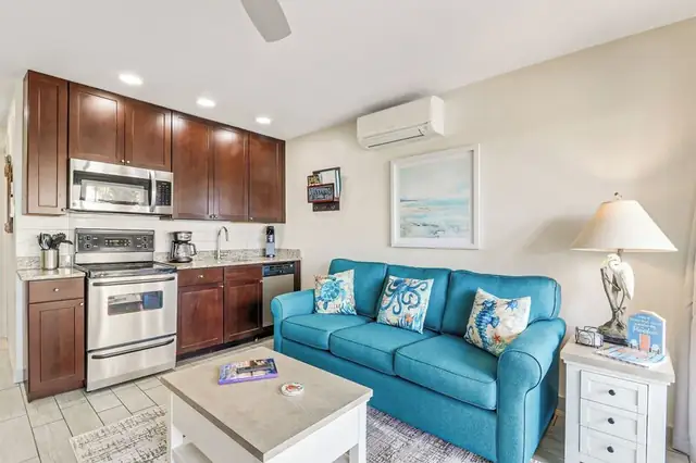 Living room at Seaside Villas 120