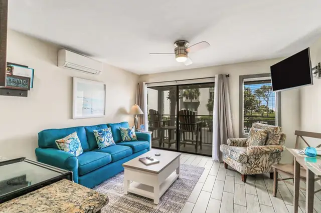 Living room at Seaside Villas 120