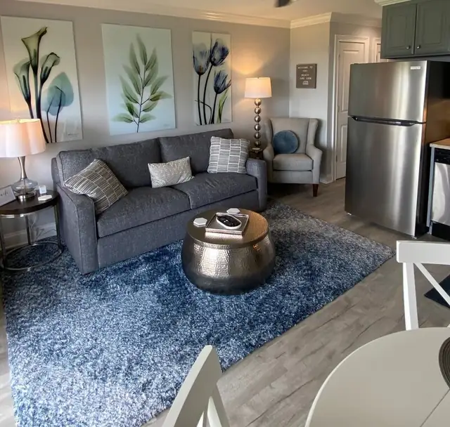 Living room at Seaside Villas 121