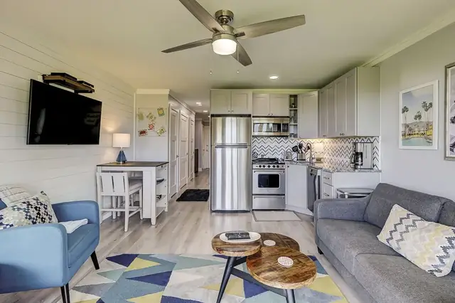 Living room at Seaside Villas 122
