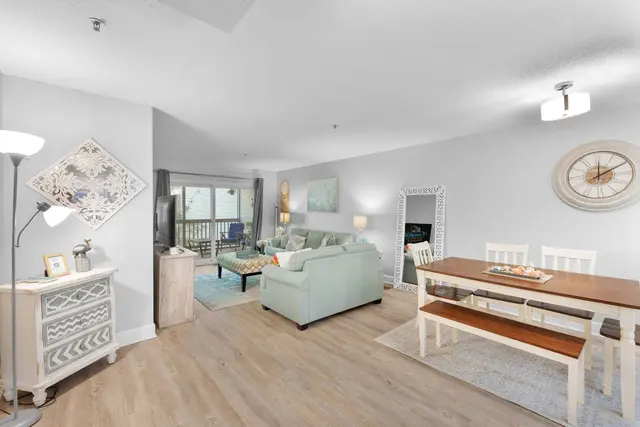 Living and dining area at Treetops 8005