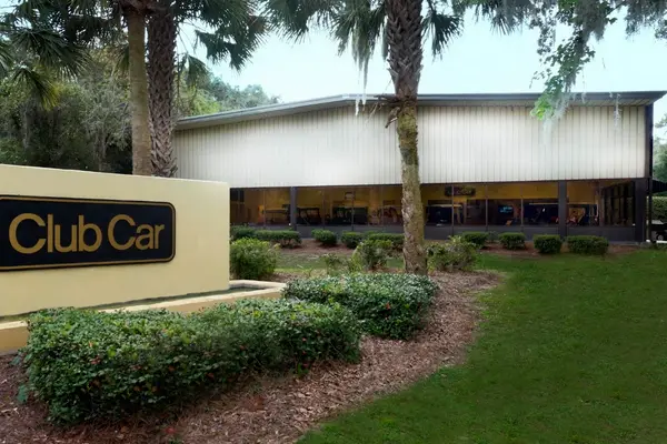 The Club Car sign and showroom of Club Car of Hilton Head on Fording Island Road